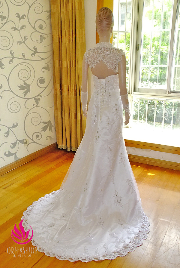 Orifashion HandmadeReal Custom Made Wedding Dress with Lace Jack